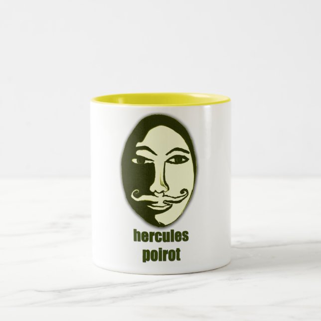 Caneca De Café Em Dois Tons Hercules Poirot (Centro)