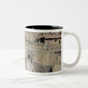Caneca De Café Em Dois Tons Herculium, Ercolano, Campânia, Itália
