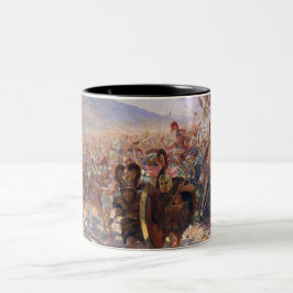 Caneca De Café Em Dois Tons Heros da Batalha de Maratona (Rochegrosse)