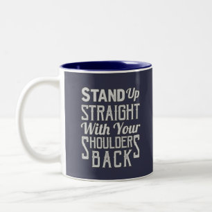 Caneca De Café Em Dois Tons Hetero de apoio