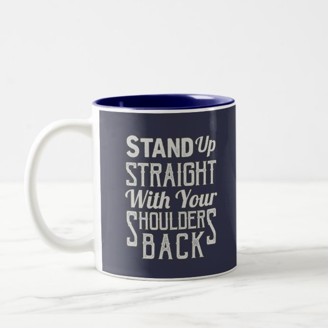 Caneca De Café Em Dois Tons Hetero de apoio (Esquerda)