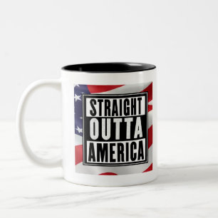 Caneca De Café Em Dois Tons "Hetero fora da América"