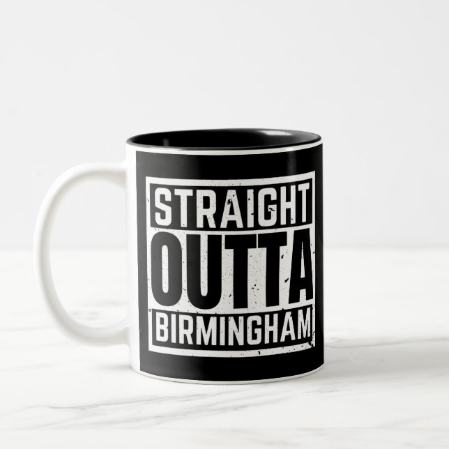 Caneca De Café Em Dois Tons Hetero Outta Birmingham (Esquerda)
