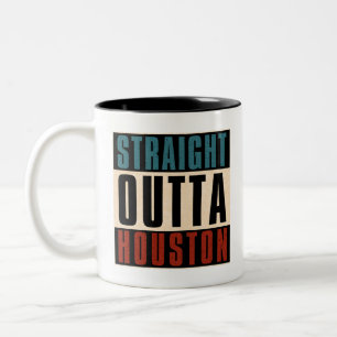 Caneca De Café Em Dois Tons Hetero Outta Houston Texas TX EUA