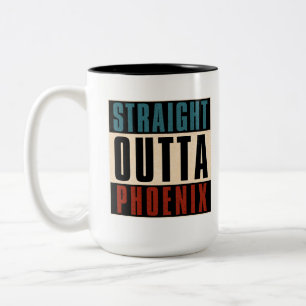 Caneca De Café Em Dois Tons Hetero Outta Phoenix Arizona AZ EUA
