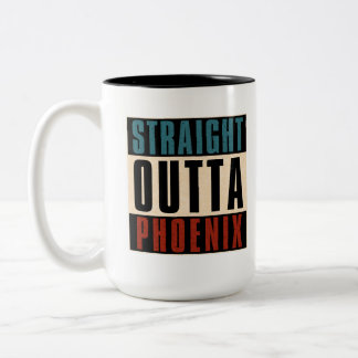 Caneca De Café Em Dois Tons Hetero Outta Phoenix Arizona AZ EUA