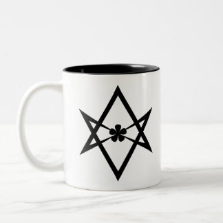 Caneca De Café Em Dois Tons hexagram unicursal