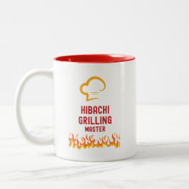 Caneca De Café Em Dois Tons Hibachi Grill Master