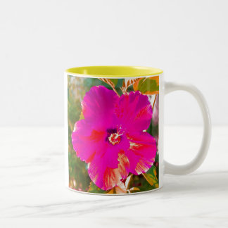 Caneca De Café Em Dois Tons Hibiscus