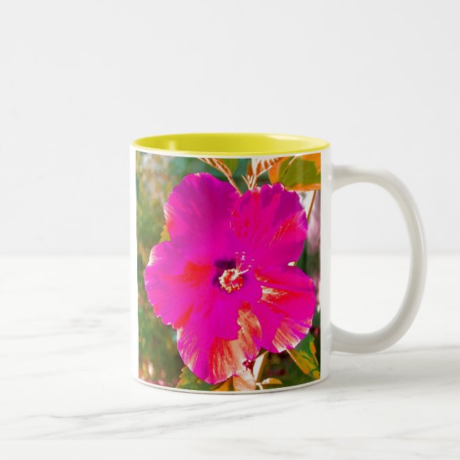Caneca De Café Em Dois Tons Hibiscus (Direita)