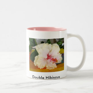 Caneca De Café Em Dois Tons Hibiscus dobro