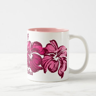 Caneca De Café Em Dois Tons Hibiscus Mug