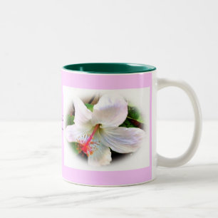 Caneca De Café Em Dois Tons Hibiscus Mug Havaiano