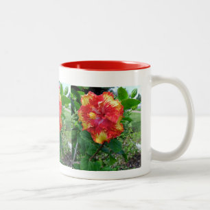 Caneca De Café Em Dois Tons Hibiscus premiado Caneca-Havaiano