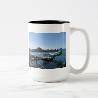 Caneca De Café Em Dois Tons Hidroavião cénico em Victoria