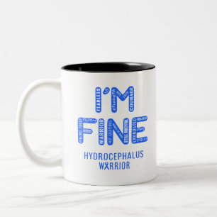 Caneca De Café Em Dois Tons Hidrocephalus Warrior - ESTOU BEM