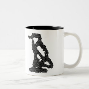Caneca De Café Em Dois Tons Hieroglífico (1/4)