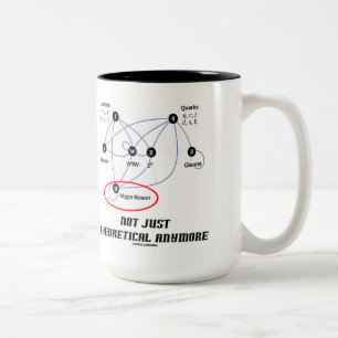 Caneca De Café Em Dois Tons Higgs Boson Não Apenas Teórica Já