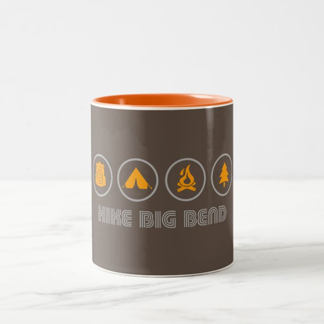 Caneca De Café Em Dois Tons Hike Big Bend Texas (Centro)