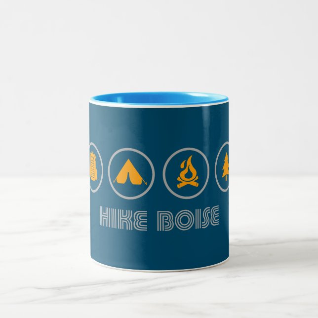 Caneca De Café Em Dois Tons Hike Boise Idaho (Centro)