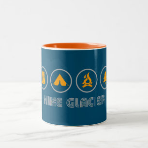 Caneca De Café Em Dois Tons Hike Glacier National Park Montana