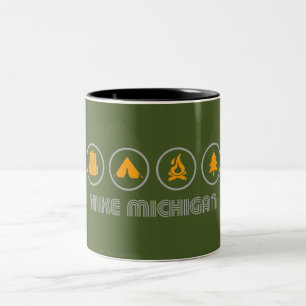 Caneca De Café Em Dois Tons Hike Michigan
