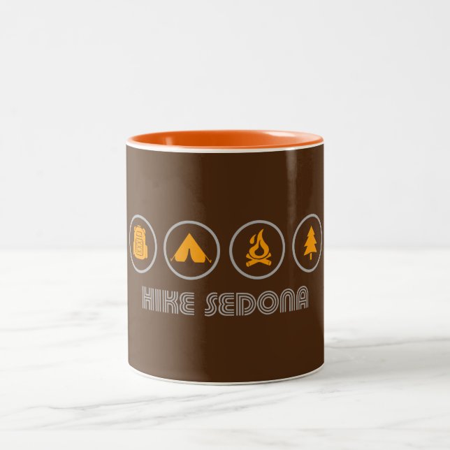 Caneca De Café Em Dois Tons Hike Sedona (Centro)