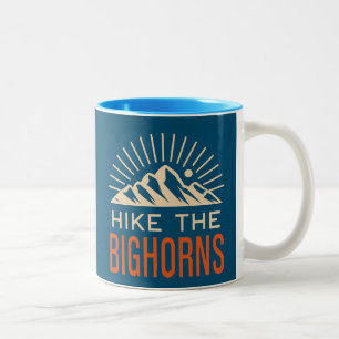 Caneca De Café Em Dois Tons Hike The Bighorns Wyoming Sunburst