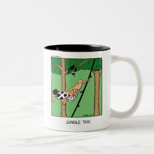 Caneca De Café Em Dois Tons Hillarie Work Viagem ao trabalho Humor Mug