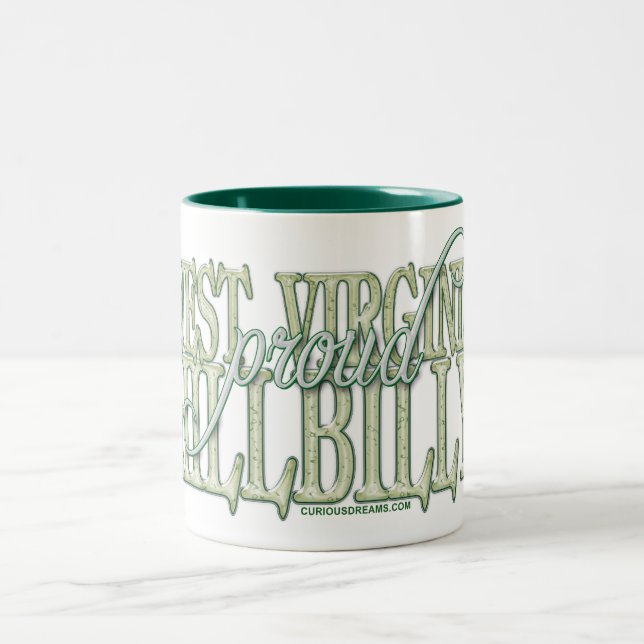 Caneca De Café Em Dois Tons Hillbilly orgulhoso de West Virginia (Centro)