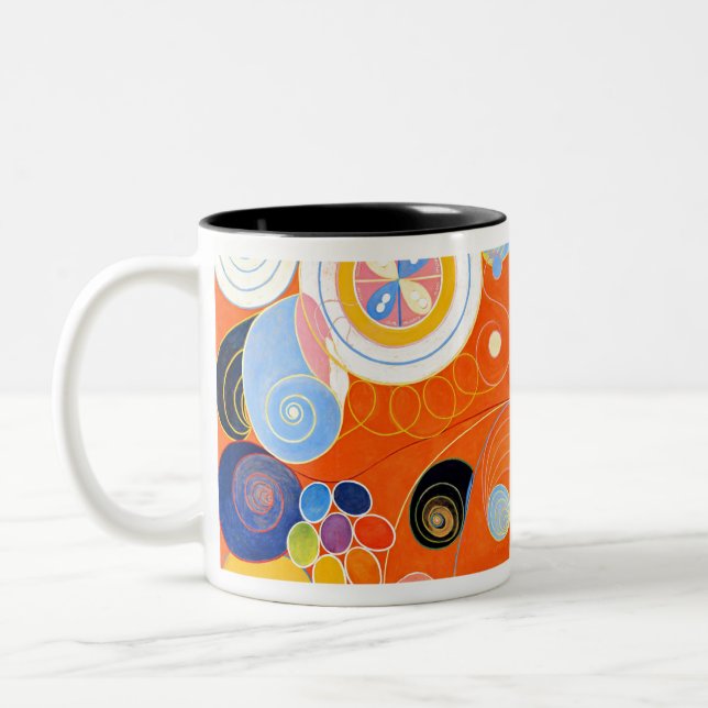Caneca De Café Em Dois Tons Hilma af Klint número 3 (Esquerda)