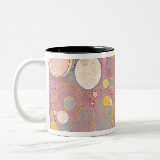 Caneca De Café Em Dois Tons Hilma af Klint The Ten Largest No.7 (Esquerda)