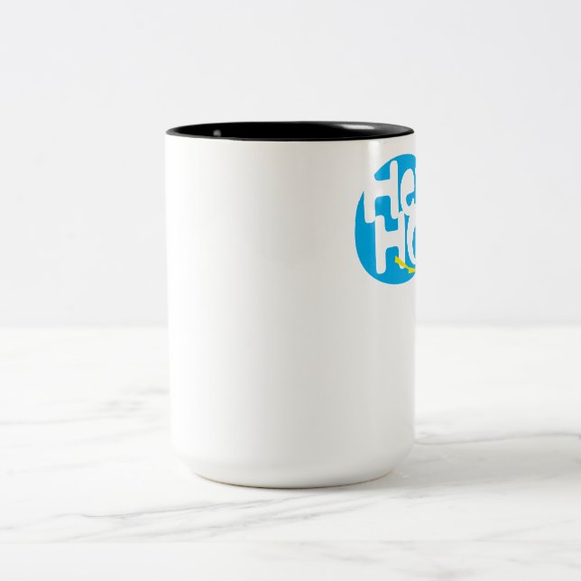 Caneca De Café Em Dois Tons hipopótamo (Centro)