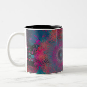 Caneca De Café Em Dois Tons Hippie BOHO Magical Design