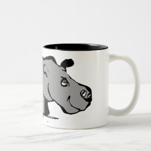 Caneca De Café Em Dois Tons Hippo