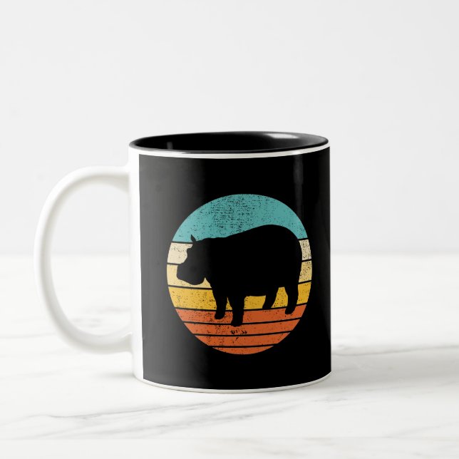Caneca De Café Em Dois Tons Hippotomas Retro Sun (Esquerda)