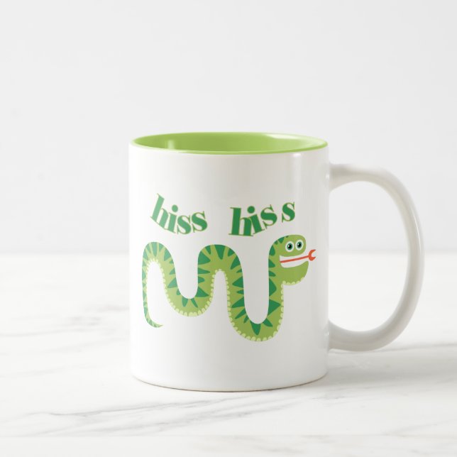 Caneca De Café Em Dois Tons Hiss Hiss Cobra (Direita)