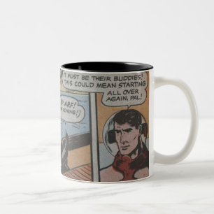 Caneca De Café Em Dois Tons Histórias em quadrinhos de idade do ouro
