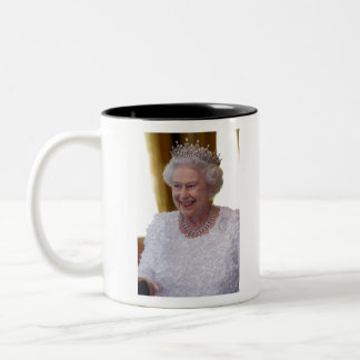 Caneca De Café Em Dois Tons HM Queen Elizabeth II Dublin