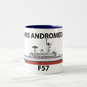Caneca De Café Em Dois Tons HMS Andromeda, Orig config