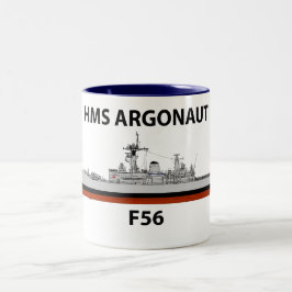 Caneca De Café Em Dois Tons HMS Argonaut, seacat
