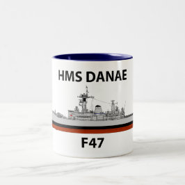 Caneca De Café Em Dois Tons HMS Danae, seacat