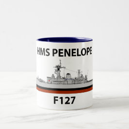Caneca De Café Em Dois Tons HMS Penelope, seacat