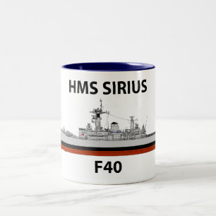 Caneca De Café Em Dois Tons HMS Sirius, seacat