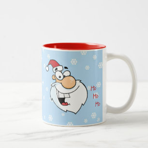 Caneca De Café Em Dois Tons Ho Ho Ho Alegre Velho St. Nick