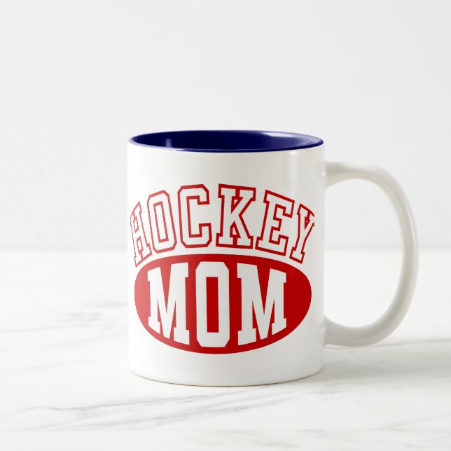 Caneca De Café Em Dois Tons Hockey Mãe Mug (Direita)