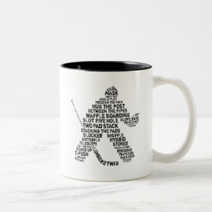 Caneca De Café Em Dois Tons Hockey Netminder Mug
