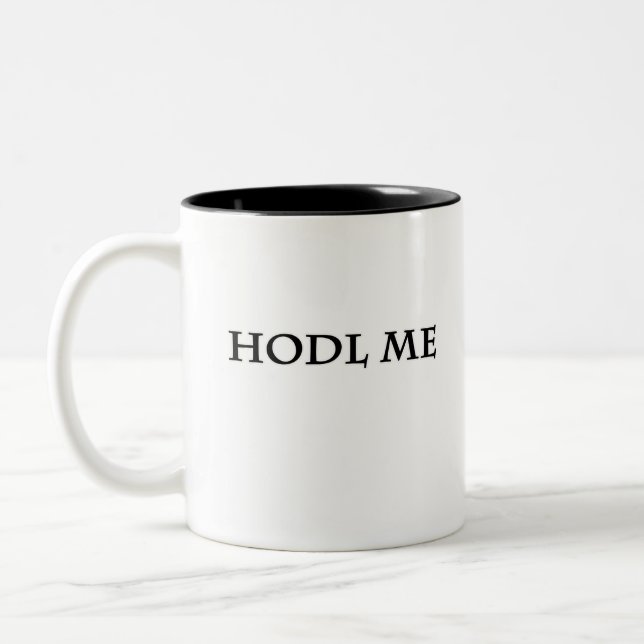 CANECA DE CAFÉ EM DOIS TONS HODL (Esquerda)