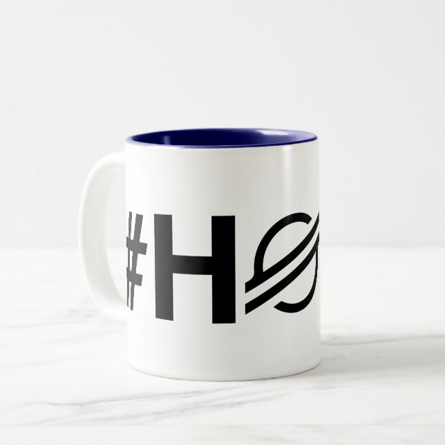 Caneca De Café Em Dois Tons #HODL Stellar (Frente Esquerda)