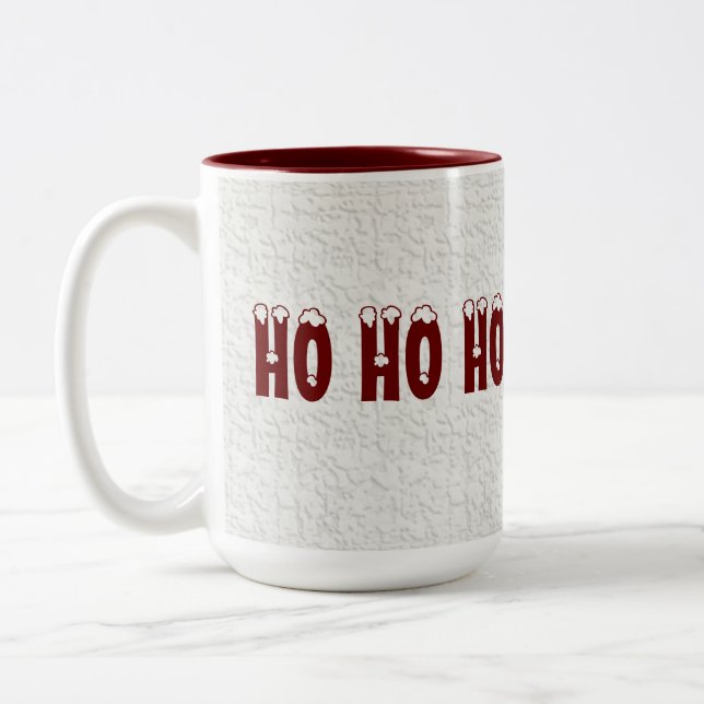 Caneca De Café Em Dois Tons HOHOHO Holiday Mug (Esquerda)